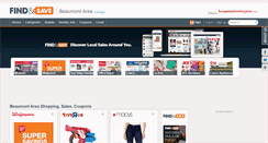 Desktop Screenshot of findnsave.beaumontenterprise.com