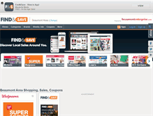 Tablet Screenshot of findnsave.beaumontenterprise.com